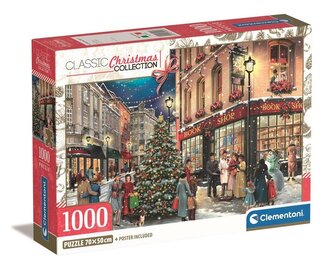 CLEMENTONI Puzzle Vánoční procházka 1000 dílků