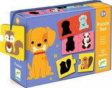 DJECO Puzzle Zvířecí stíny 12x2 dílků