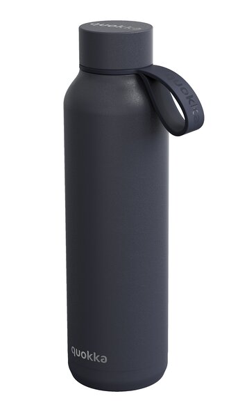 Nerezová termoláhev s poutkem Solid, 630ml, Quokka, antracitová