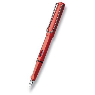 Lamy Safari Shiny Red plnicí pero hrot EF