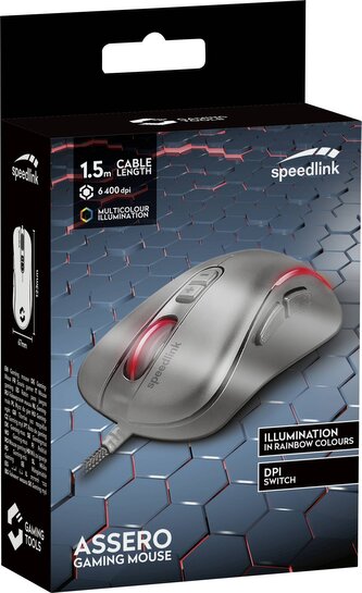 Speedlink ASSERO Gaming Mouse, black (SL-680021-BK)