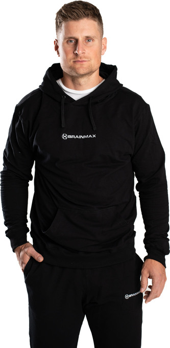 BrainMax mikina z BIO bavlny, unisex, černá