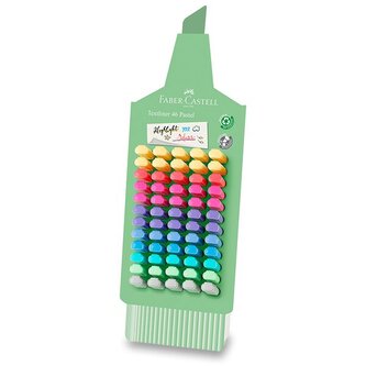 Zvýrazňovač Faber-Castell Textliner 1546 stojánek, 60 ks