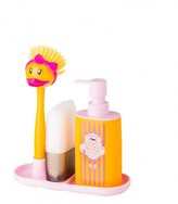 Set ke dřezu Kačenka dávkovač na jar, houbička a kartáš na nádobí DUCKS VIGAR