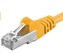 PREMIUMCORD Patch kabel CAT6a S-FTP, RJ45-RJ45, AWG 26/7 10m žlutá
