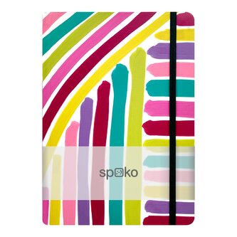 Spoko zápisník, Creative IV (růžový štětec), A5, 75 g, 96 stránek, linkovaný