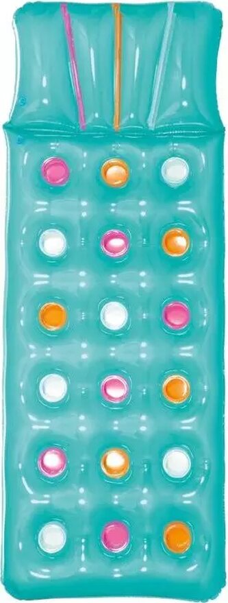 BESTWAY Nafukovací lehátko s kalíšky tyrkysové