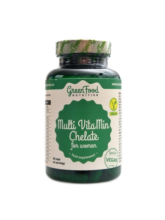 GreenFood nutrition - Multi vitamin chelate for women 90 kapslí