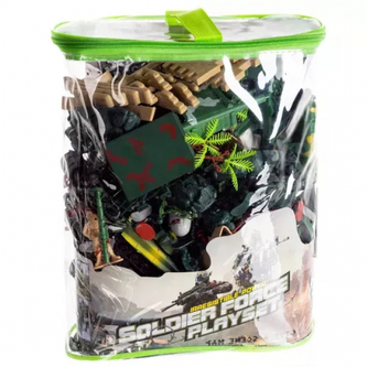 Vojenská základna XXL Soldiers 300 ks - barevná