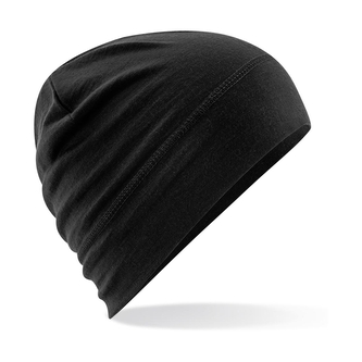 Čepice Beechfield Merino Beanie - černá