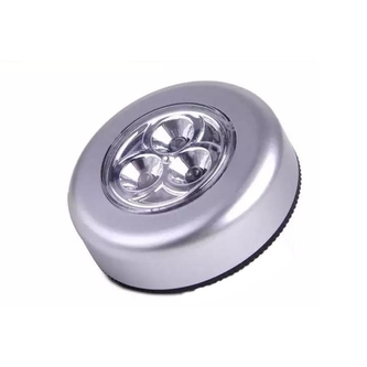 Samolepící lampička 3 LED - stříbrná