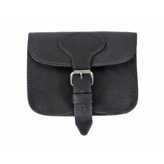 Opaskové pouzdro kožené Basic Nature Jakarta - černé
