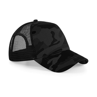 Kšiltovka Beechfield Camo Snapback Trucker - blackcamo