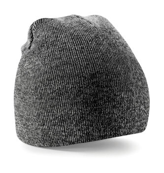 Čepice Beechfield Pull-On Beanie - šedá-bílá
