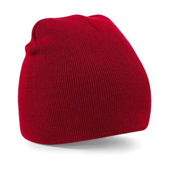 Čepice Beechfield Pull-On Beanie - červená