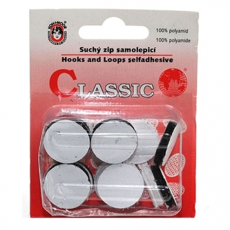 Stuhový uzávěr výseky 20 ks blistr - černý