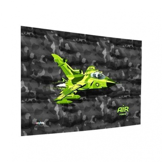 Podložka na stůl 60x40cm Stíhačka - šedá-zelená