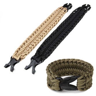 Náramek Paracord 101 Inc Para Wide - černý