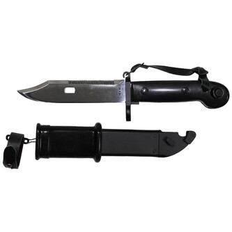 Bodák AK 47 s pochvou - černý-stříbrný