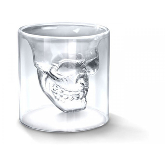 Panák Lebka Doomed 50ml 1 ks - průhledný