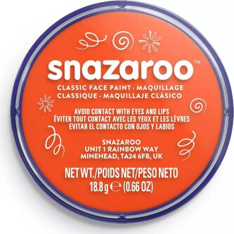 SNAZAROO Barva na obličej Tmavě oranžová (Dark Orange) 18ml
