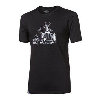 Tričko pánské Progress Teepee s bambusem - černé, 3XL