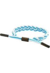 Náramek na ruku Tubelaces TubeBlet - bílý-modrý svítící