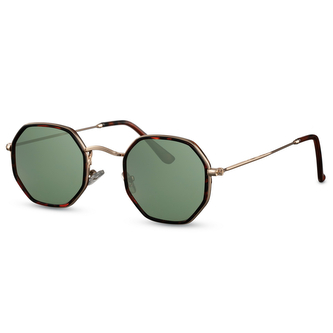 Sluneční brýle Solo Cuberound - zlaté-zelené