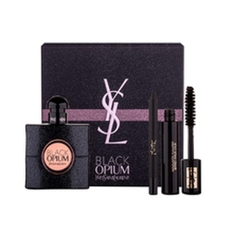 Yves Saint Laurent Black Opium Dárková sada Parfémová voda 50 ml, řasenka 2 ml a tužka na oči 0,8 g
