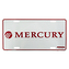 Cedule plechová Licence Mercury - bílá-červená