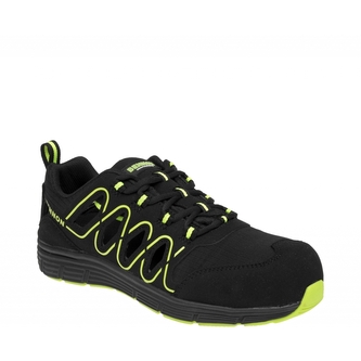 Boty sportovní Bennon Rebel S1P Low - černé-zelené, 37