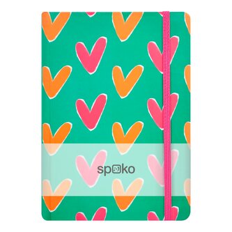 Spoko zápisník, Creative II (malé srdce), A5, 75 g, 96 stránek, linkovaný
