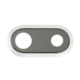 Sklíčko zadní kamery iPhone 8 PLUS + rámeček silver