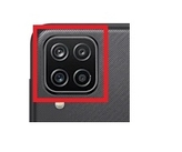 Sklíčko zadní kamery Samsung A125, A127, M127 Galaxy A12, A12s, M12 black