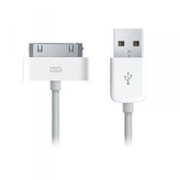 Datový kabel iPhone 3G, 3GS, 4, 4S, délka 1m, barva bílá