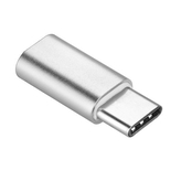 Redukce Micro USB na USB C, barva stříbrná