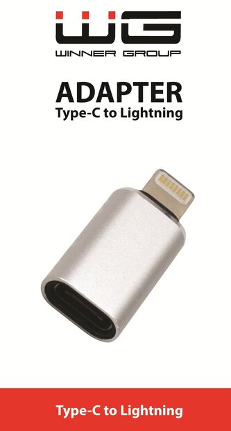 Type C to Lightning adaptér/silver/paper box/NWW06