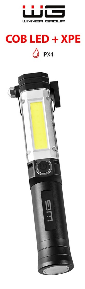 Pracovní svítilna WG - (ruční, multifunkční) (Černá)