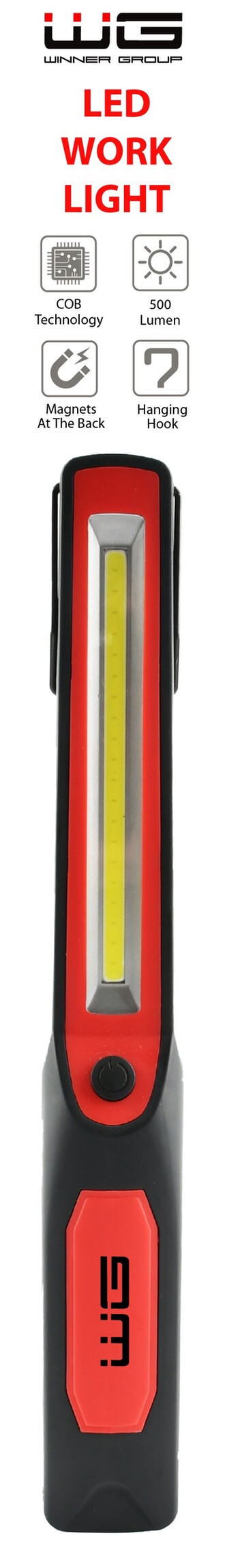 Pracovní svítilna WG2 (Černo-červená)