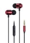 HF Stereo 3,5 mm jack WG sluchátka (Červené)