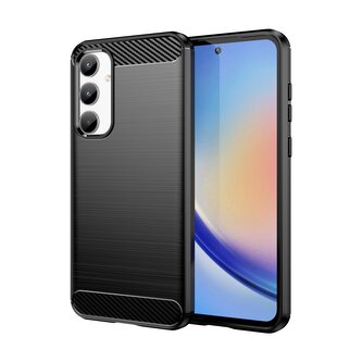 Pouzdro Carbon Samsung Galaxy A35 5G (Černé)