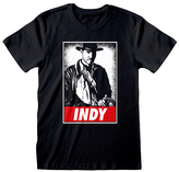 Pánské tričko Indiana Jones: Indy (XL) černá bavlna