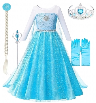 Dětský kostým ELSA star s doplňky 134-146 XL Dětský kostým ELSA star s doplňky 134-146 XL