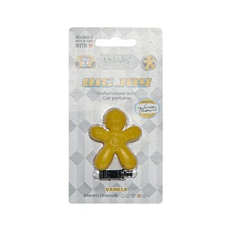 Mr&Mrs Fragrance Big Joy Vanilla Yellow - vůně do auta unisex