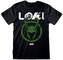 Pánské tričko Marvel|Loki série 2: Distressed Logo (2XL) černá bavlna