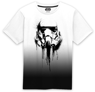 Pánské tričko Star Wars|Hvězdné války: Stormtrooper Ink (2XL) bílý polyester