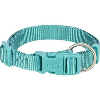 Nylonový obojek PREMIUM, aqua - S-M:30-45cm/15mm