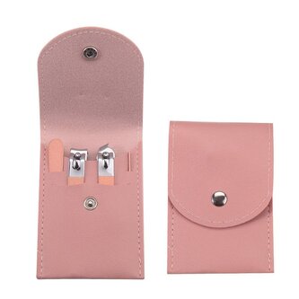 Manikúrní sada dámská professional Travel 4 ks / růžová