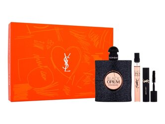 Yves Saint Laurent Black Opium parfémovaná voda 90 ml + parfémovaná voda 10 ml + řasenka Mascara Volume Extreme Lash Clash 2 ml No.1