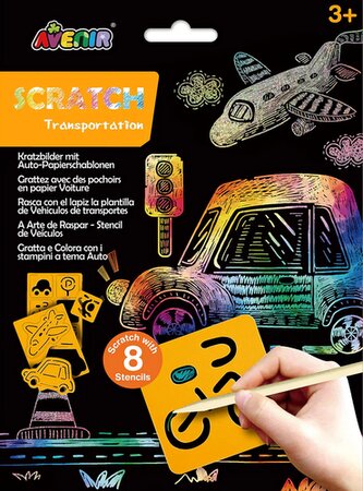 Škrabací obrázky podle šablony Doprava Škrabací obrázky podle šablony Doprava